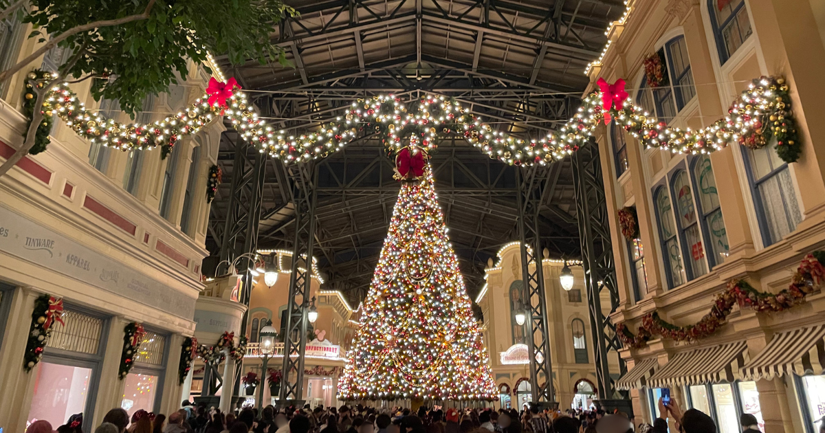 クリスマスツリー夜